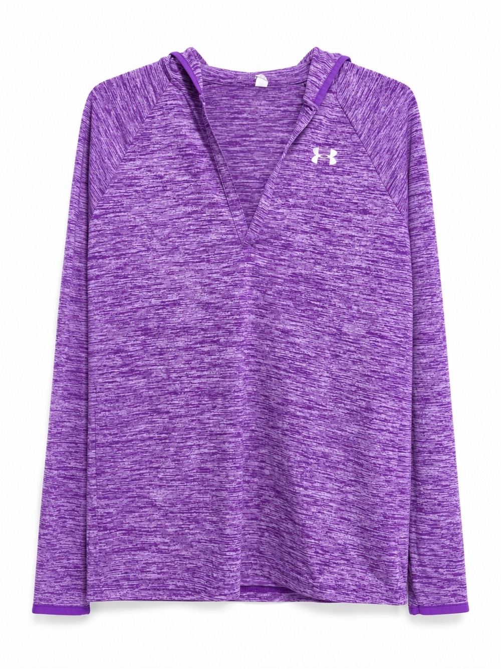 Under Armour Purple Tech Twist Lightweight Hooded Long Sleeve